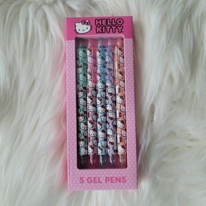 NEW Hello Kitty Gel Pens 5 Pack